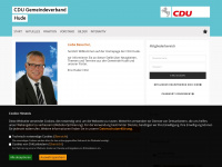 cdu-hude.de Webseite Vorschau