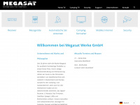 megasat.tv Webseite Vorschau