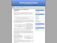 sprachburkafrei.wordpress.com Webseite Vorschau