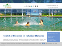 naturbad-stamsried.de Webseite Vorschau