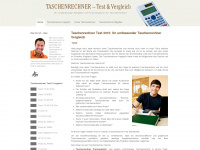taschenrechner-test.de Webseite Vorschau