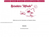 reisebuero-alfredo.de Webseite Vorschau