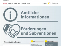 ktn.gv.at Webseite Vorschau