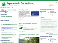 esperanto.de Webseite Vorschau