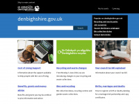 denbighshire.gov.uk Webseite Vorschau