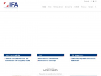 ifa.or.at Webseite Vorschau