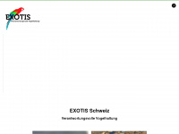 exotis.ch Webseite Vorschau