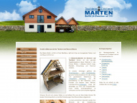 marten-zimmerei.de Webseite Vorschau