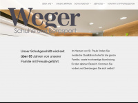 wegerschuhe.com Webseite Vorschau