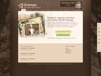 gramps-project.org Webseite Vorschau