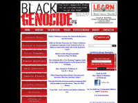 blackgenocide.org Webseite Vorschau