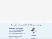pferdezahnaerztin.com Webseite Vorschau