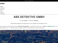 abs-detektive.at Webseite Vorschau