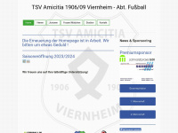 tsv-amicitia-fussball.de Webseite Vorschau