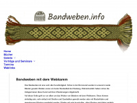 bandweben.info Webseite Vorschau