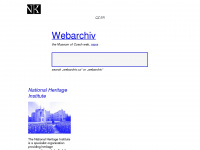 webarchiv.cz Webseite Vorschau