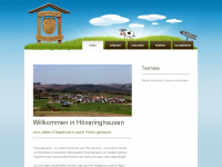 hoeveringhausen.de Webseite Vorschau
