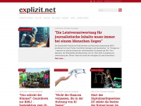 explizit.net Webseite Vorschau