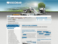 escobar-mietanhaenger.de Webseite Vorschau
