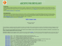 archive-for-bryology.com Webseite Vorschau