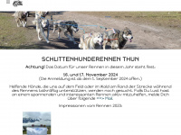 schlittenhunderennen-thun.ch Webseite Vorschau
