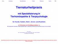 tierhomoeopathie.biz Webseite Vorschau