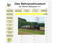 bahnpostmuseum.eu Webseite Vorschau