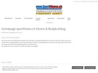 sportfitness.ch Webseite Vorschau
