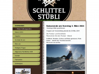 schlittelstuebli.ch Webseite Vorschau