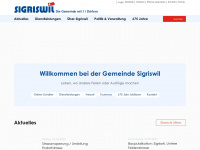 sigriswil.ch Webseite Vorschau