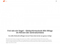 winwings.ch Webseite Vorschau