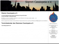 stamm-cassiopeia.de Webseite Vorschau