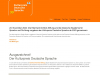 kulturpreis-deutsche-sprache.de Webseite Vorschau