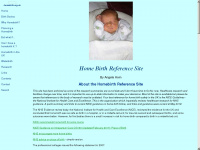 homebirth.org.uk Webseite Vorschau