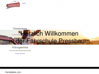 fahrschule-pressbaum.at Webseite Vorschau