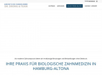 zahnarzthamburg.com Webseite Vorschau