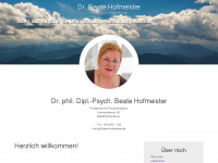 beate-hofmeister.de Webseite Vorschau