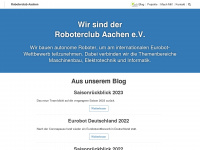 roboterclub.rwth-aachen.de Webseite Vorschau