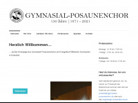 gymnasial-posaunenchor.de Webseite Vorschau
