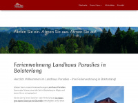 landhaus-paradies.de Webseite Vorschau
