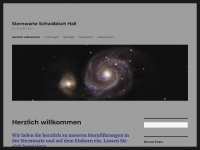 sternwarte-sha.de Webseite Vorschau