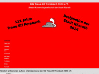 treueelf1913.de Webseite Vorschau