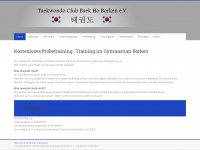 taekwondo-borken.de Webseite Vorschau