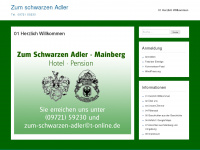 zum-schwarzen-adler-mainberg.de Webseite Vorschau