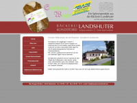 baeckerei-landshuter.de Webseite Vorschau