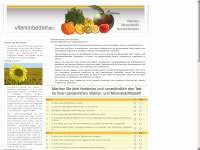 vitaminbedarf.eu Webseite Vorschau