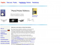 planetpostereditions.info Webseite Vorschau