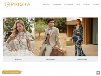 priska-hochzeitsmode.ch Webseite Vorschau