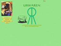urwaren.de Webseite Vorschau