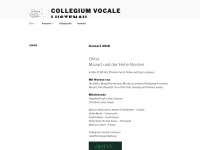 collegium-vocale-lustenau.at Webseite Vorschau